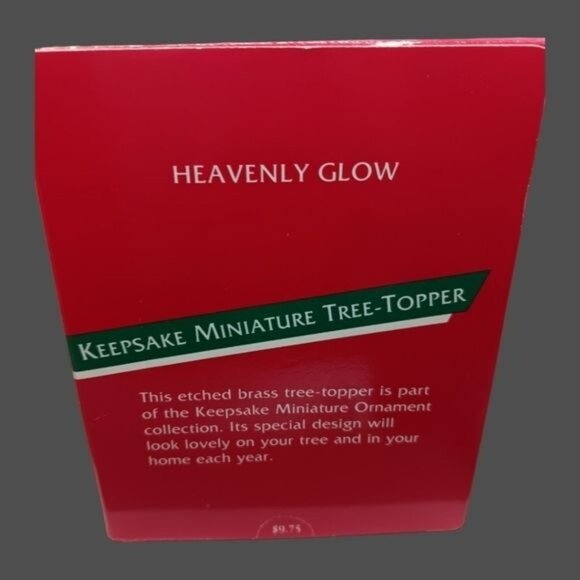 Hallmark miniature tree top set of 2 christmas ornaments - Picture 3 of 4